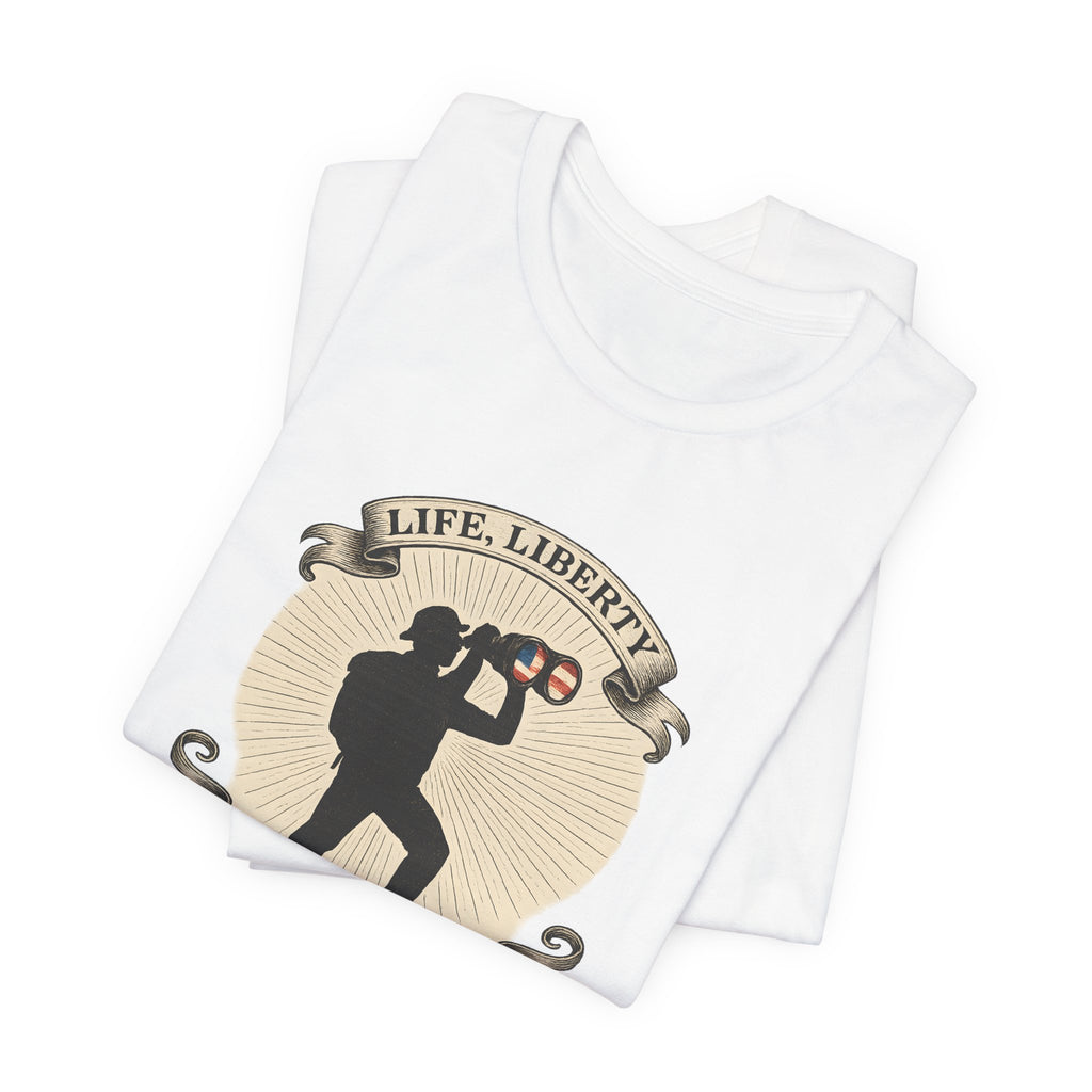 Life, Liberty & the Pursuit of Birds | Emblem Tee