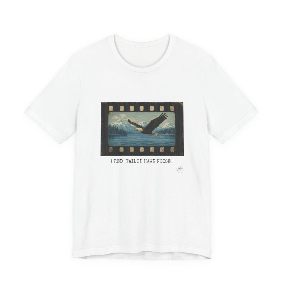 Red-Tailed Hawk Noise funny eagle movie scene t-shirt with film strip design