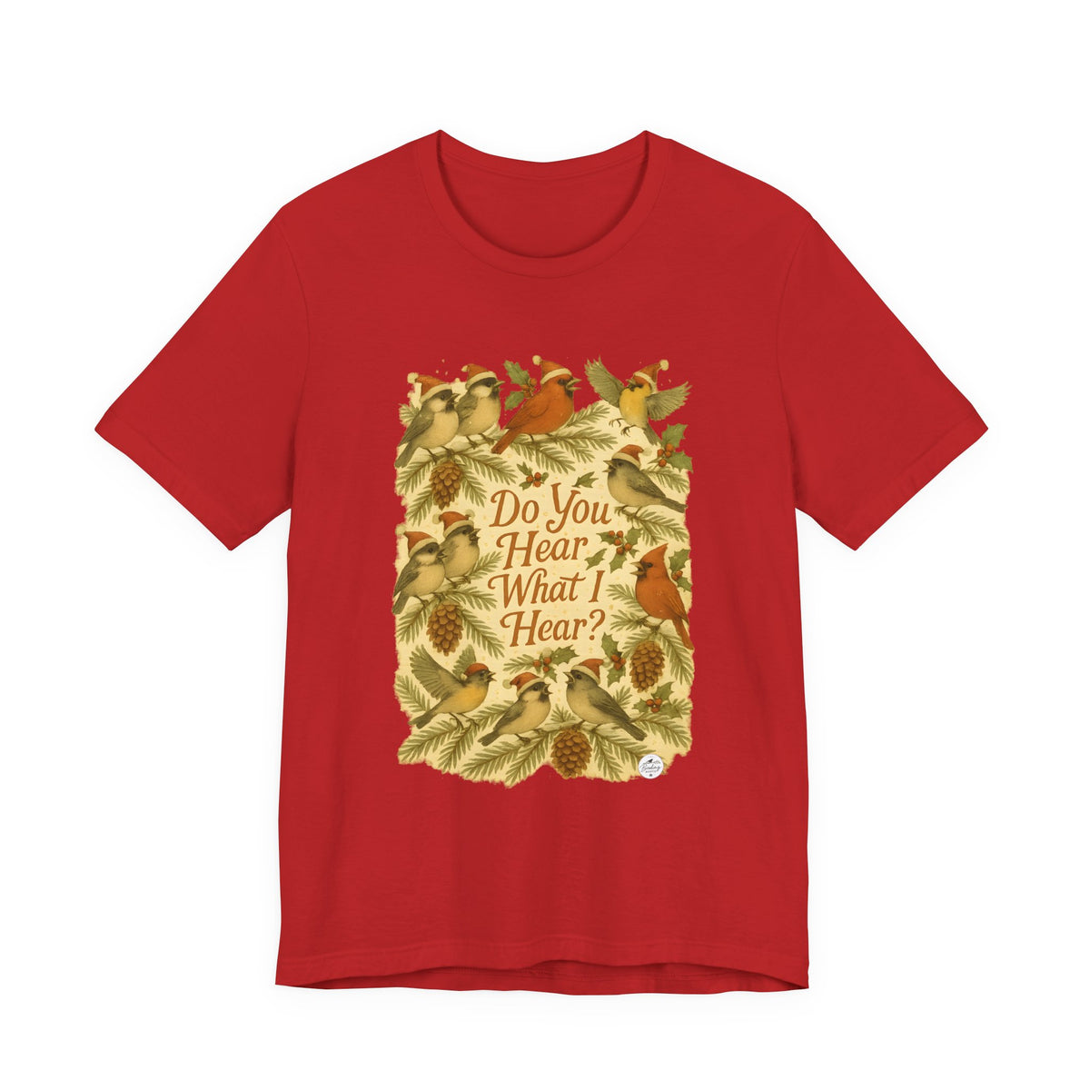 Do You Hear What I Hear? — Christmas Bird Tee, product photo 8