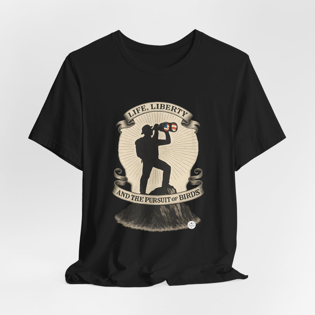 Life, Liberty & the Pursuit of Birds | Emblem Tee