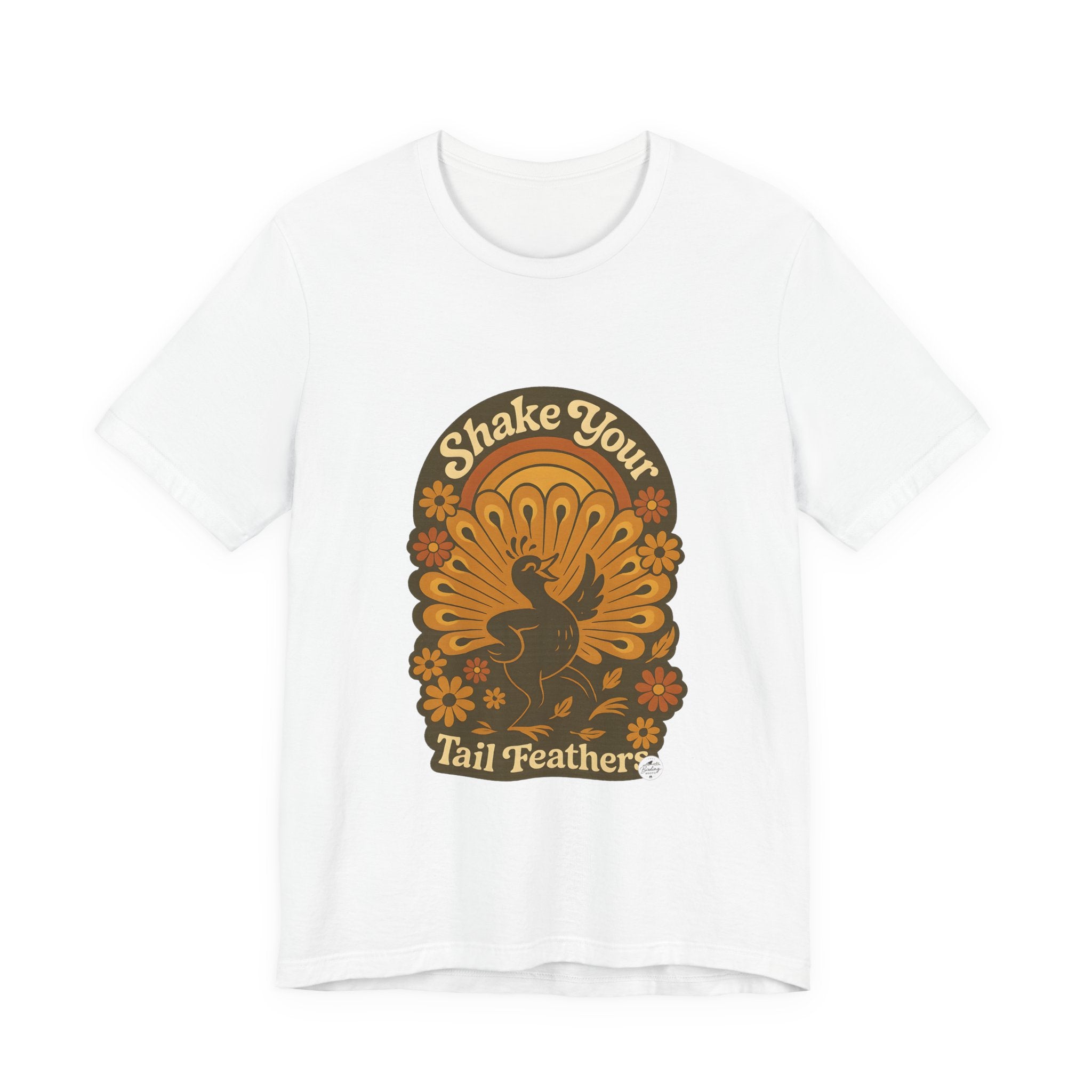Shake Your Tail Feathers retro 70s dance bird t-shirt
