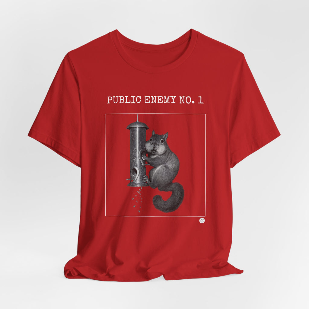 Feeder Enemy No. 1 | Squirrel Wanted Poster Tee