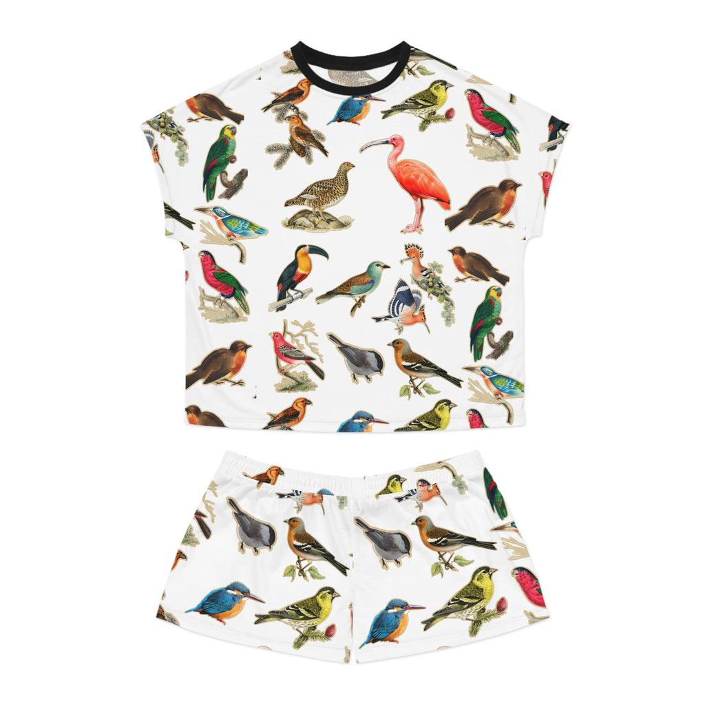 Women's Bird-Print Pajama Set