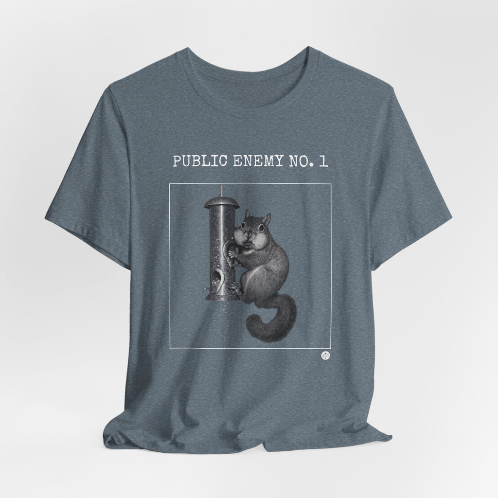 Feeder Enemy No. 1 | Squirrel Wanted Poster Tee