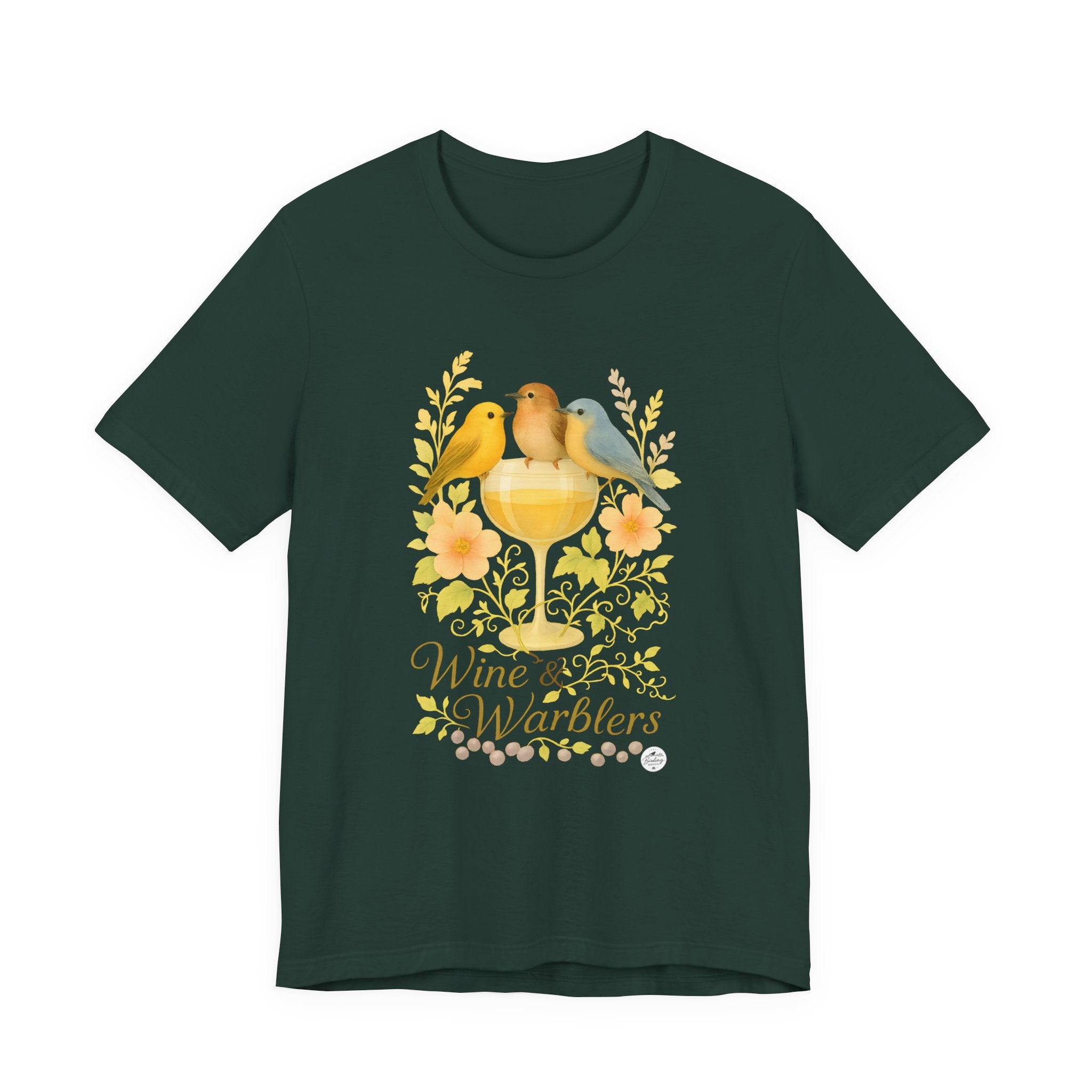 Wine & Warblers | Watercolor Bird Tee