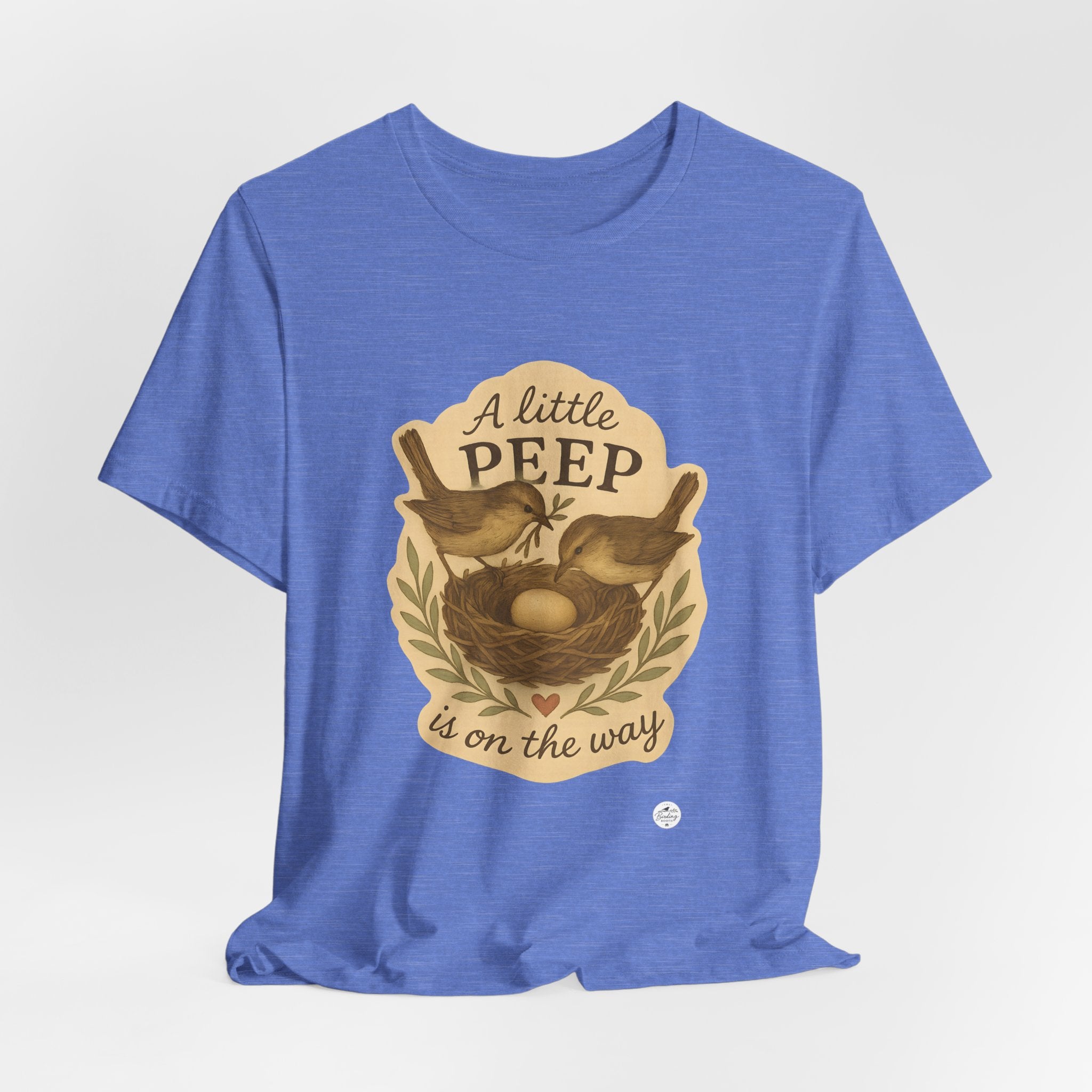 A Little Peep Is On the Way | Bird Baby Announcement Tee