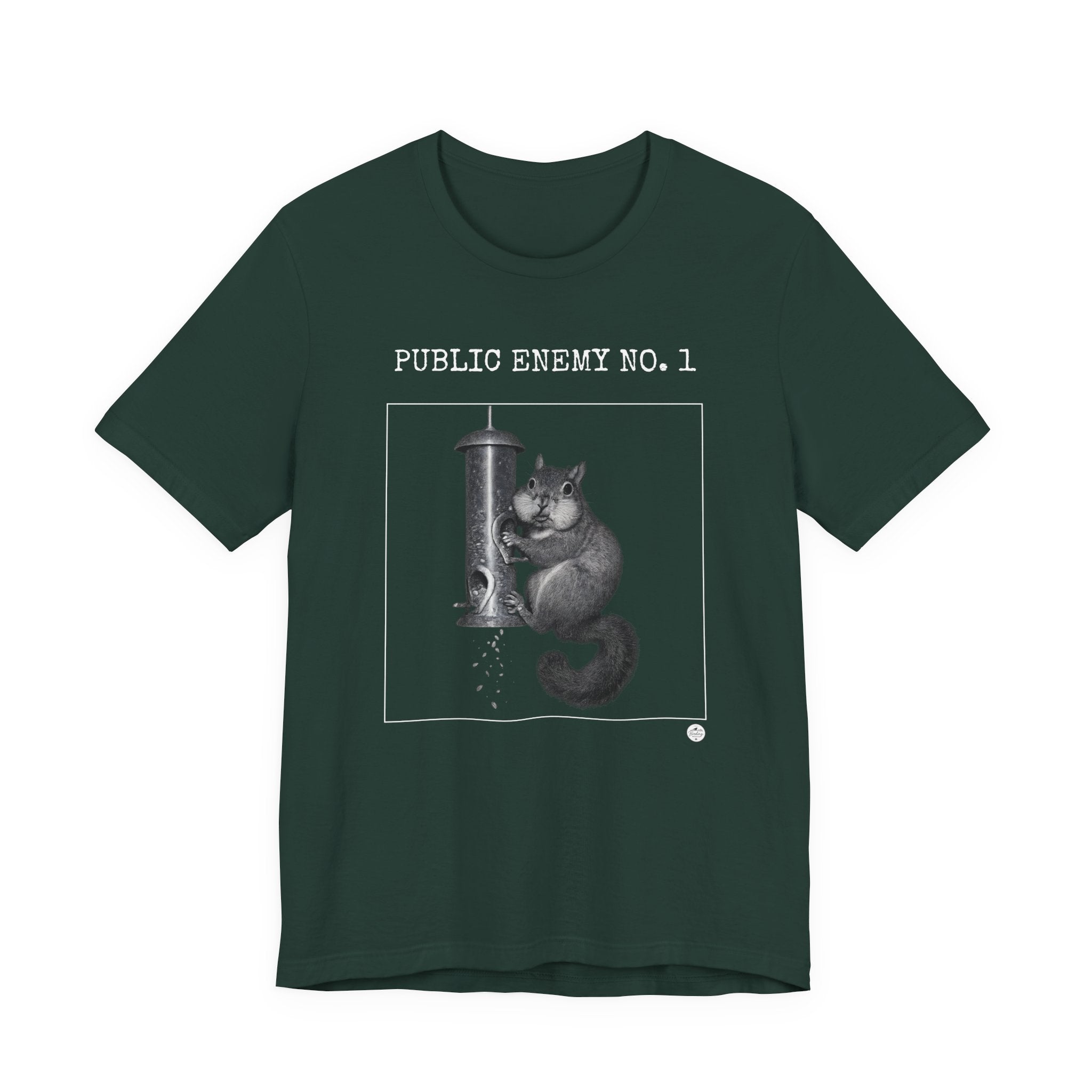 Feeder Enemy No. 1 — Squirrel Wanted Poster Tee, product photo 2