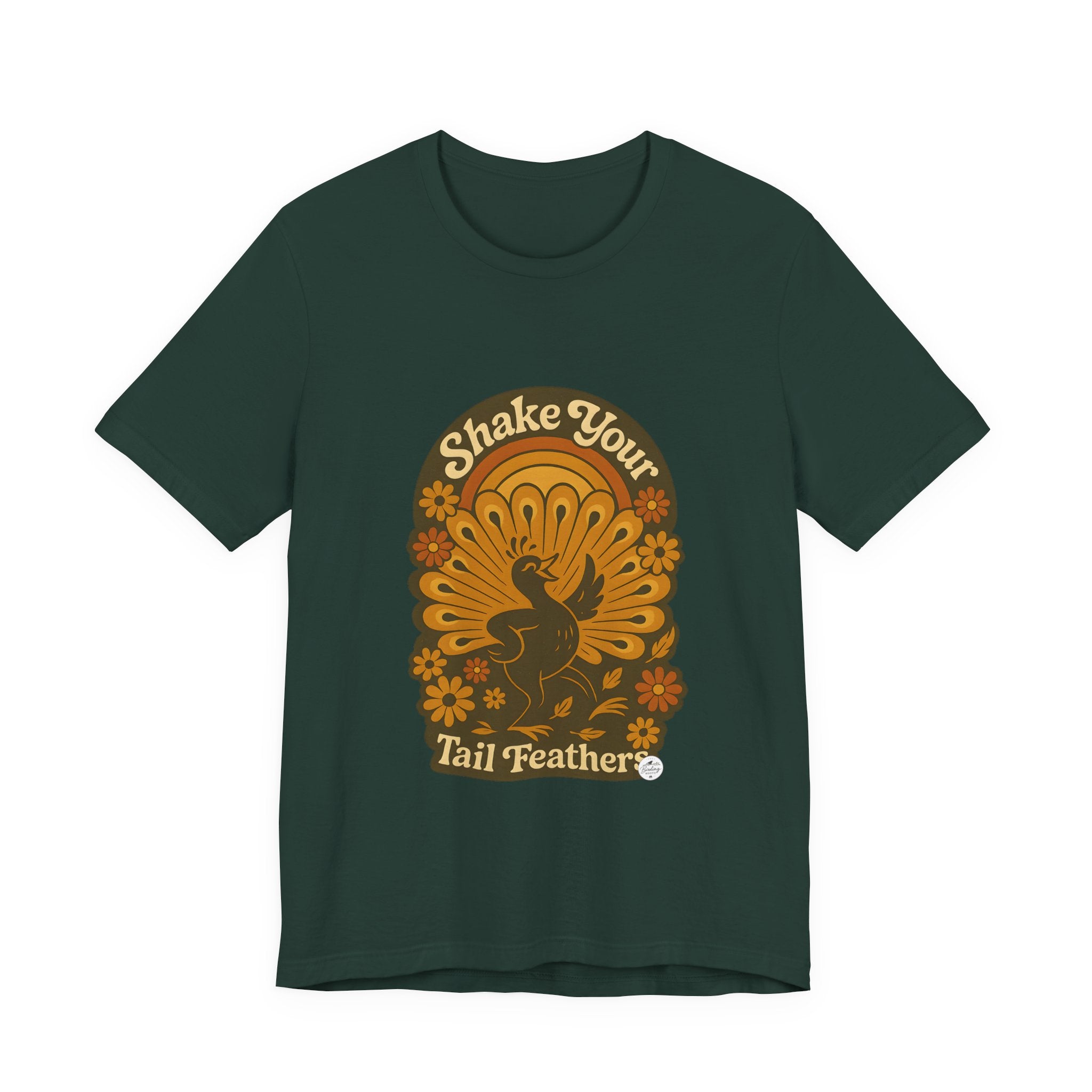 Shake Your Tail Feathers — Retro Dance Bird Tee, product photo 3
