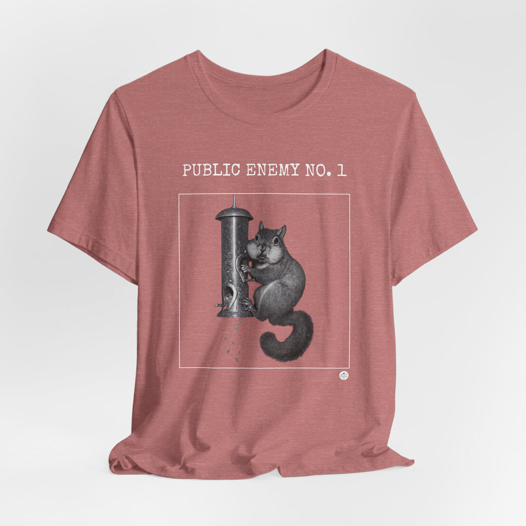 Feeder Enemy No. 1 | Squirrel Wanted Poster Tee