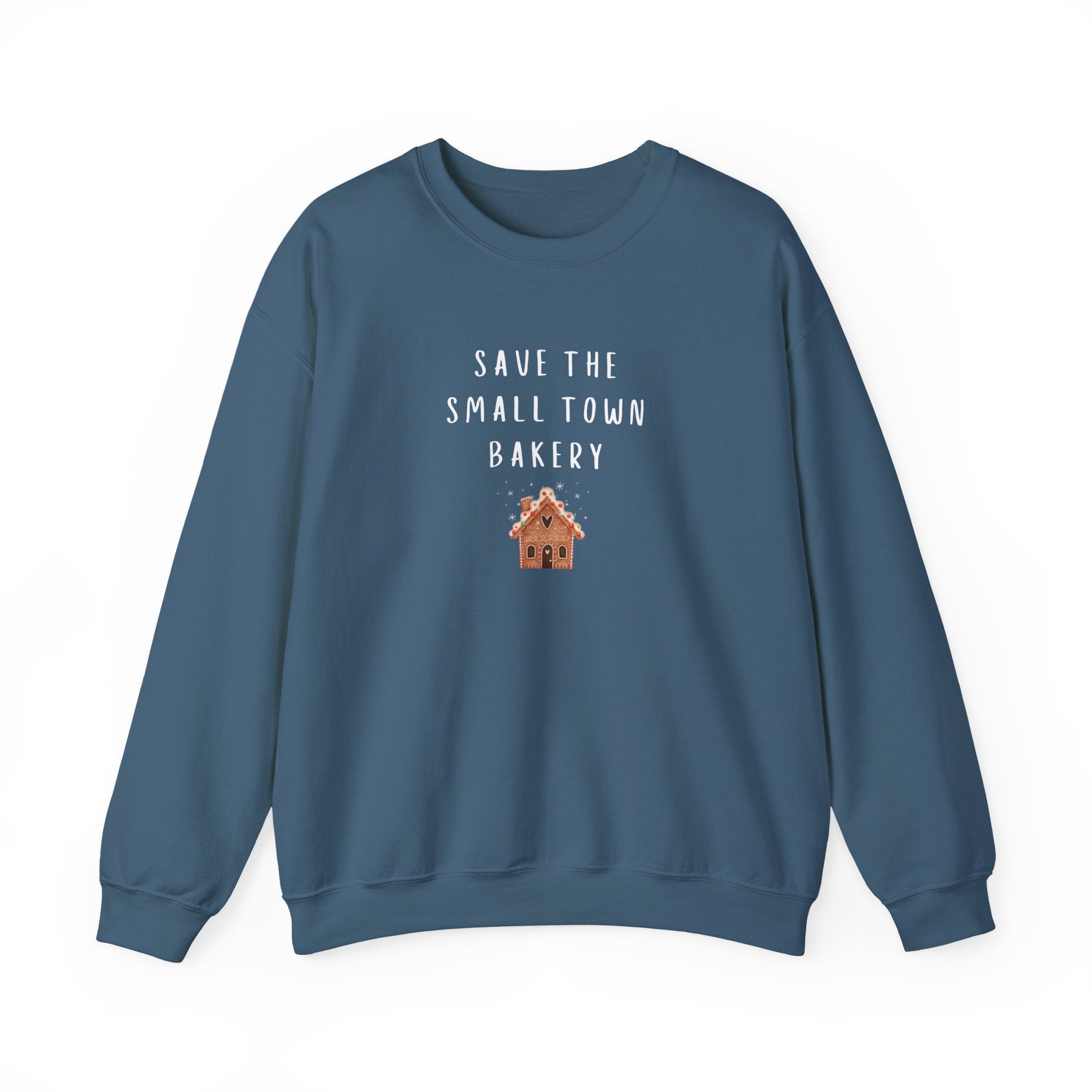 Save the Small Town Bakery Sweatshirt, Christmas Movie Watching Shirt, Holiday Party Crewneck, Adult Holiday Movies Sweatshirt, Cozy