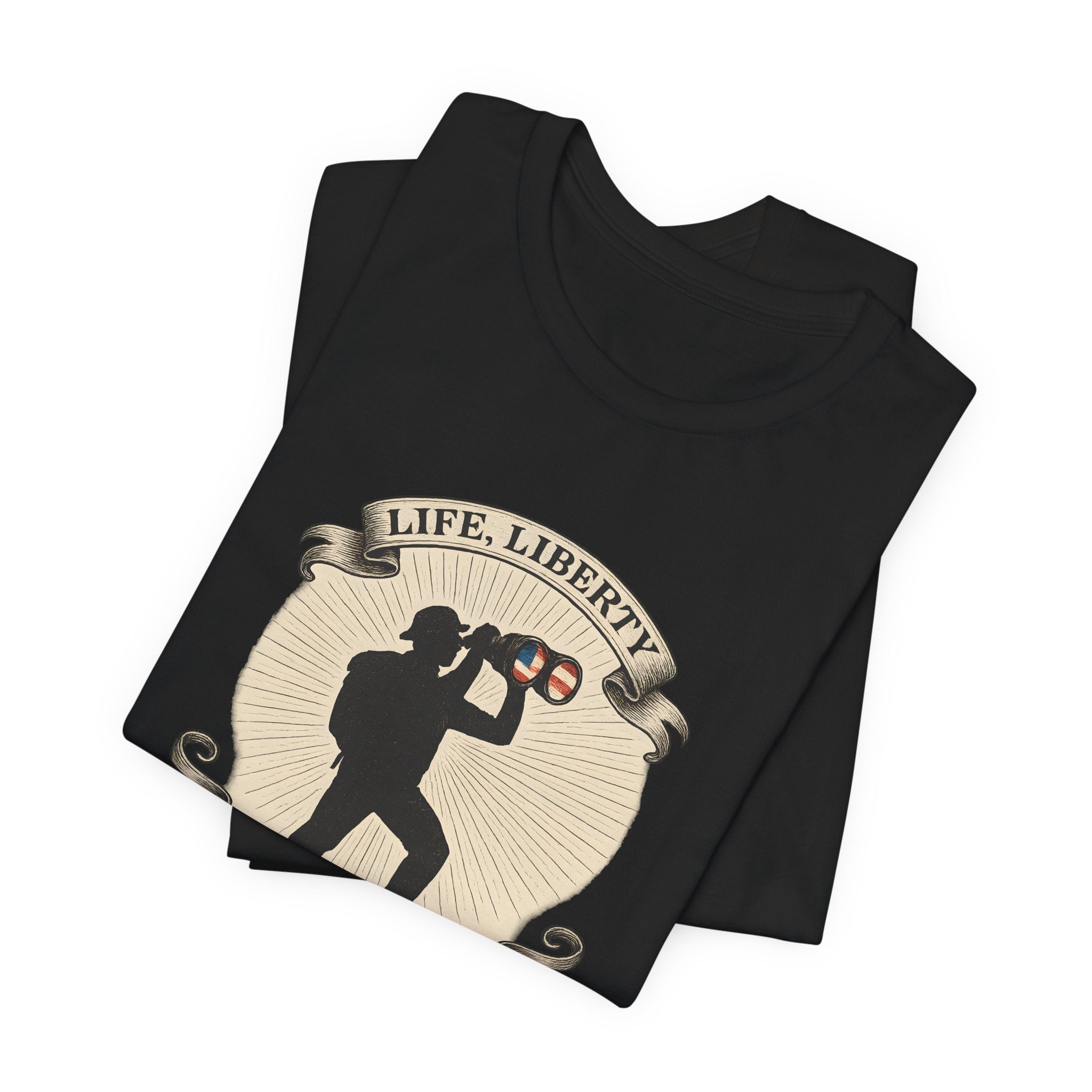 Life, Liberty & the Pursuit of Birds | Emblem Tee
