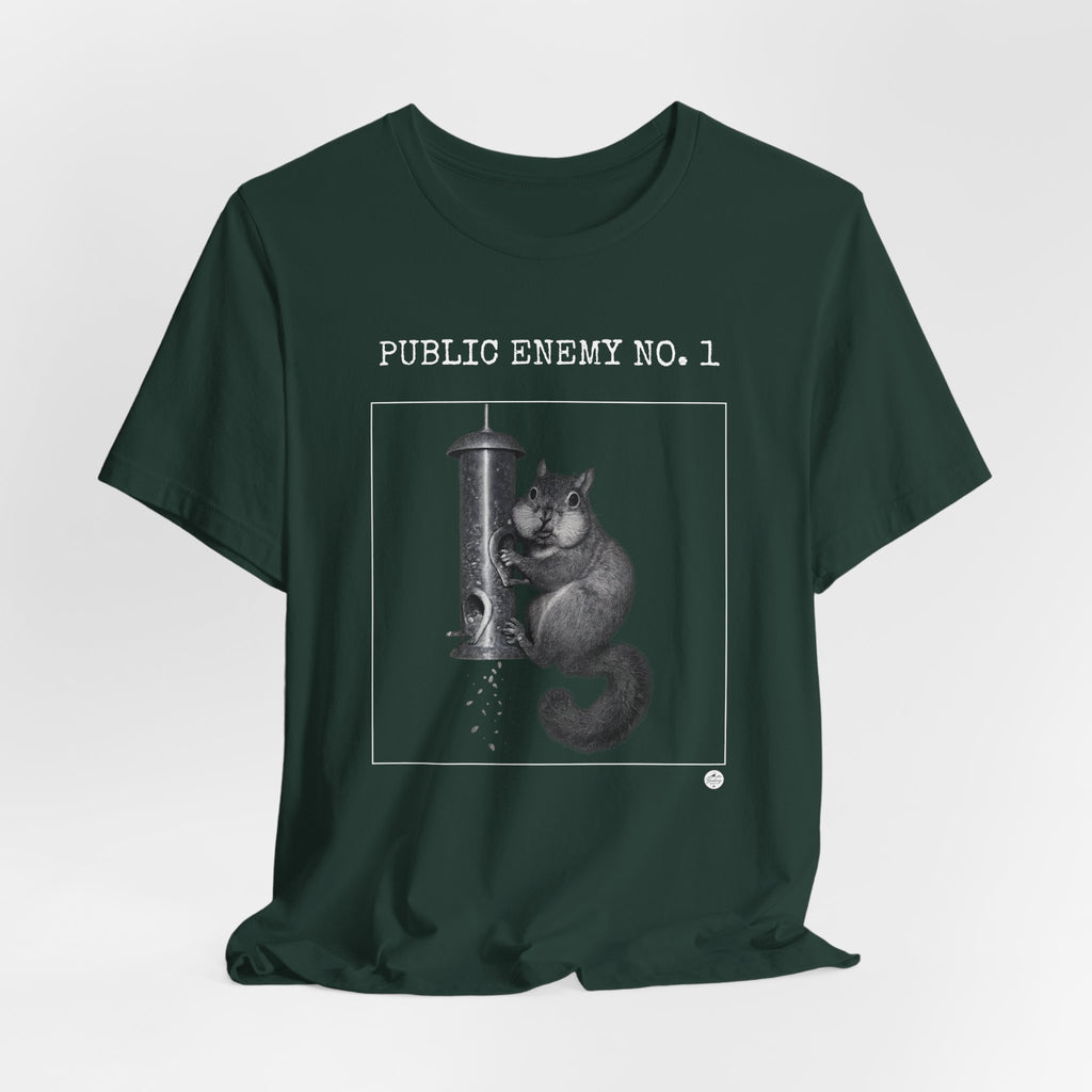 Feeder Enemy No. 1 | Squirrel Wanted Poster Tee