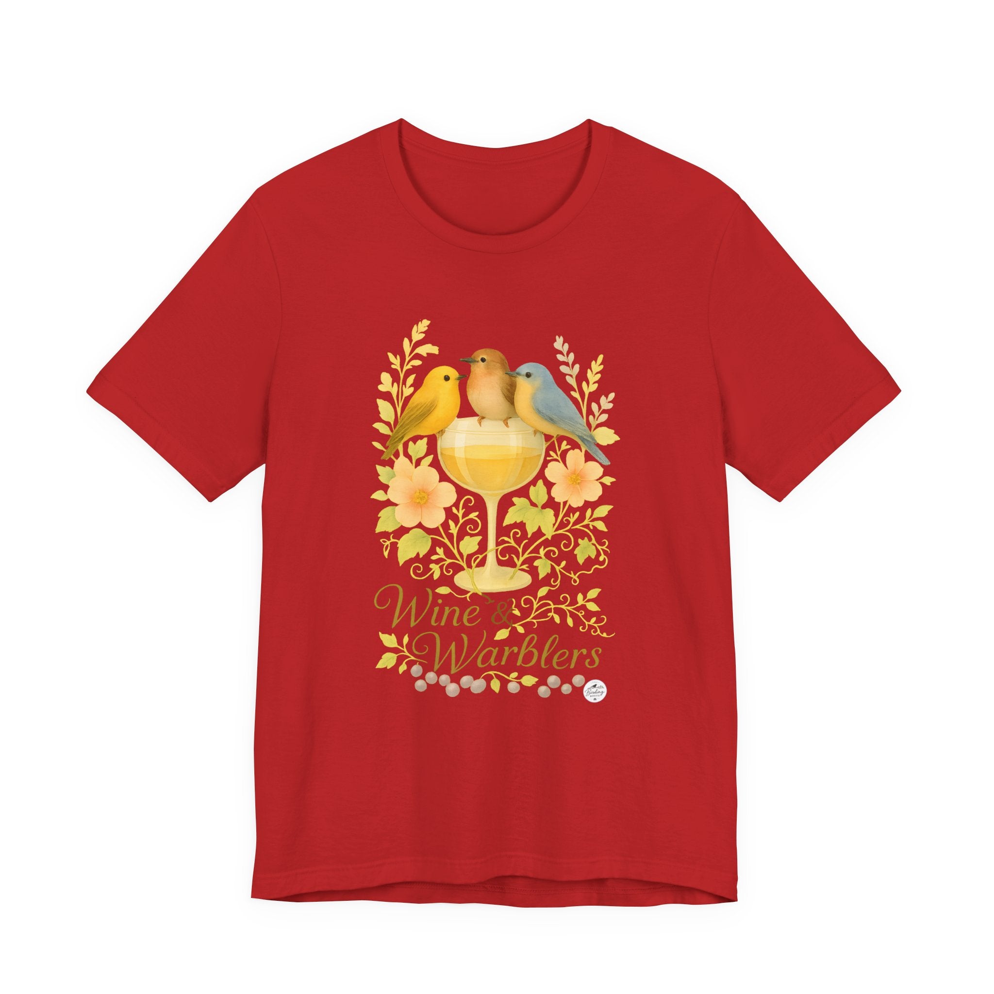Wine & Warblers | Watercolor Bird Tee