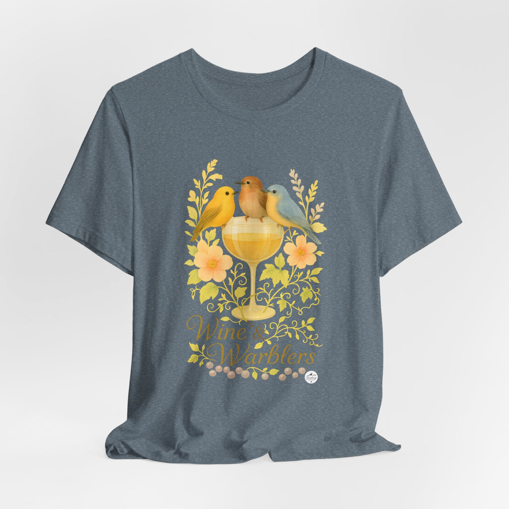 Wine & Warblers | Watercolor Bird Tee