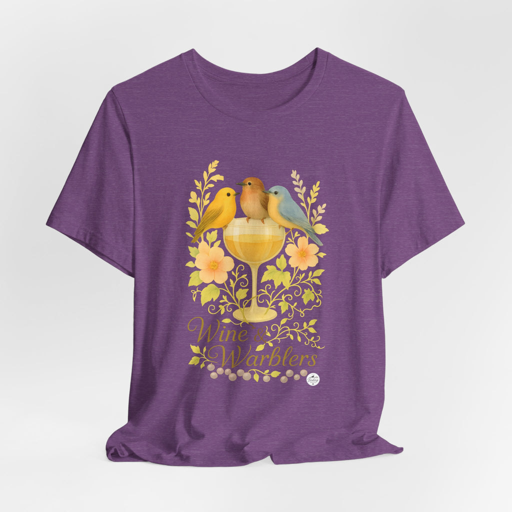 Wine & Warblers | Watercolor Bird Tee