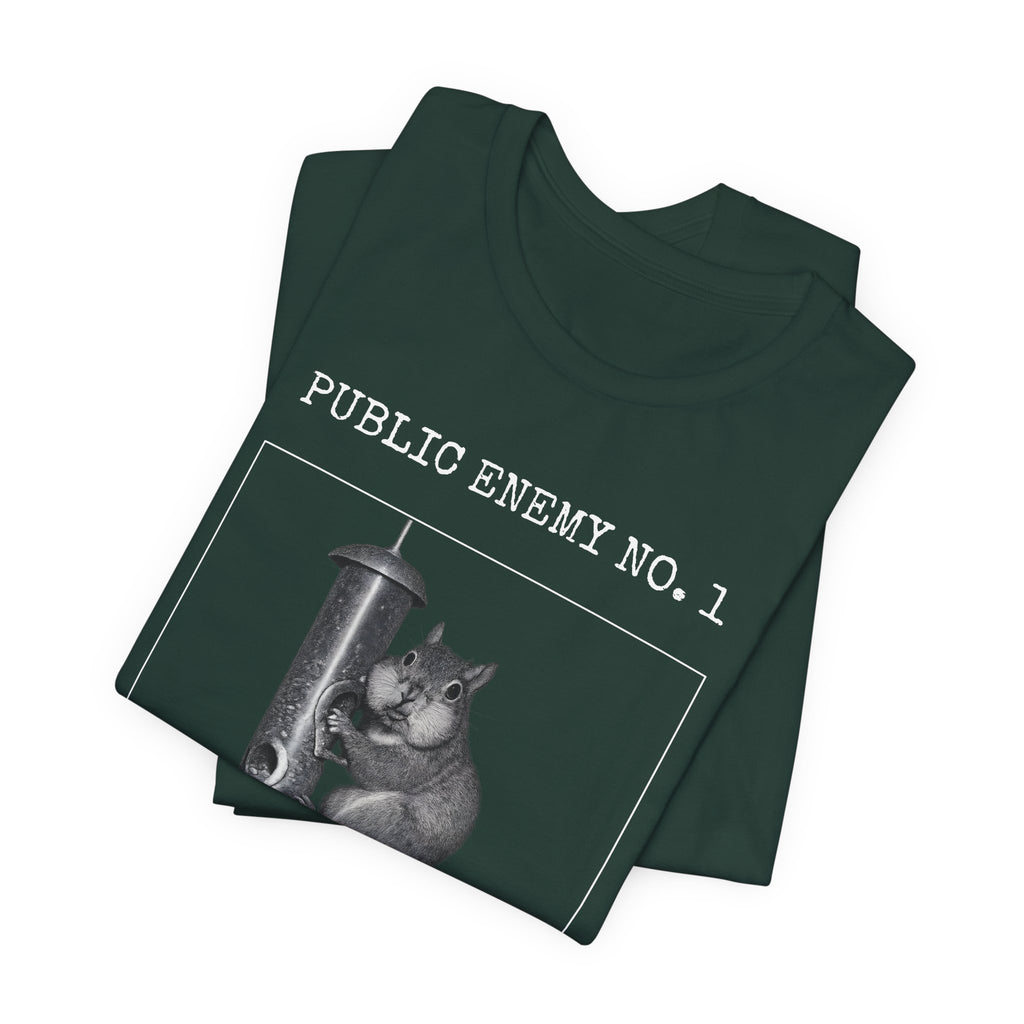 Feeder Enemy No. 1 | Squirrel Wanted Poster Tee