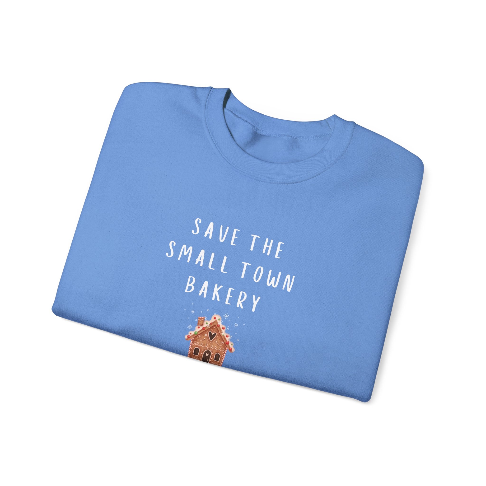 Save the Small Town Bakery Sweatshirt, Christmas Movie Watching Shirt, Holiday Party Crewneck, Adult Holiday Movies Sweatshirt, Cozy