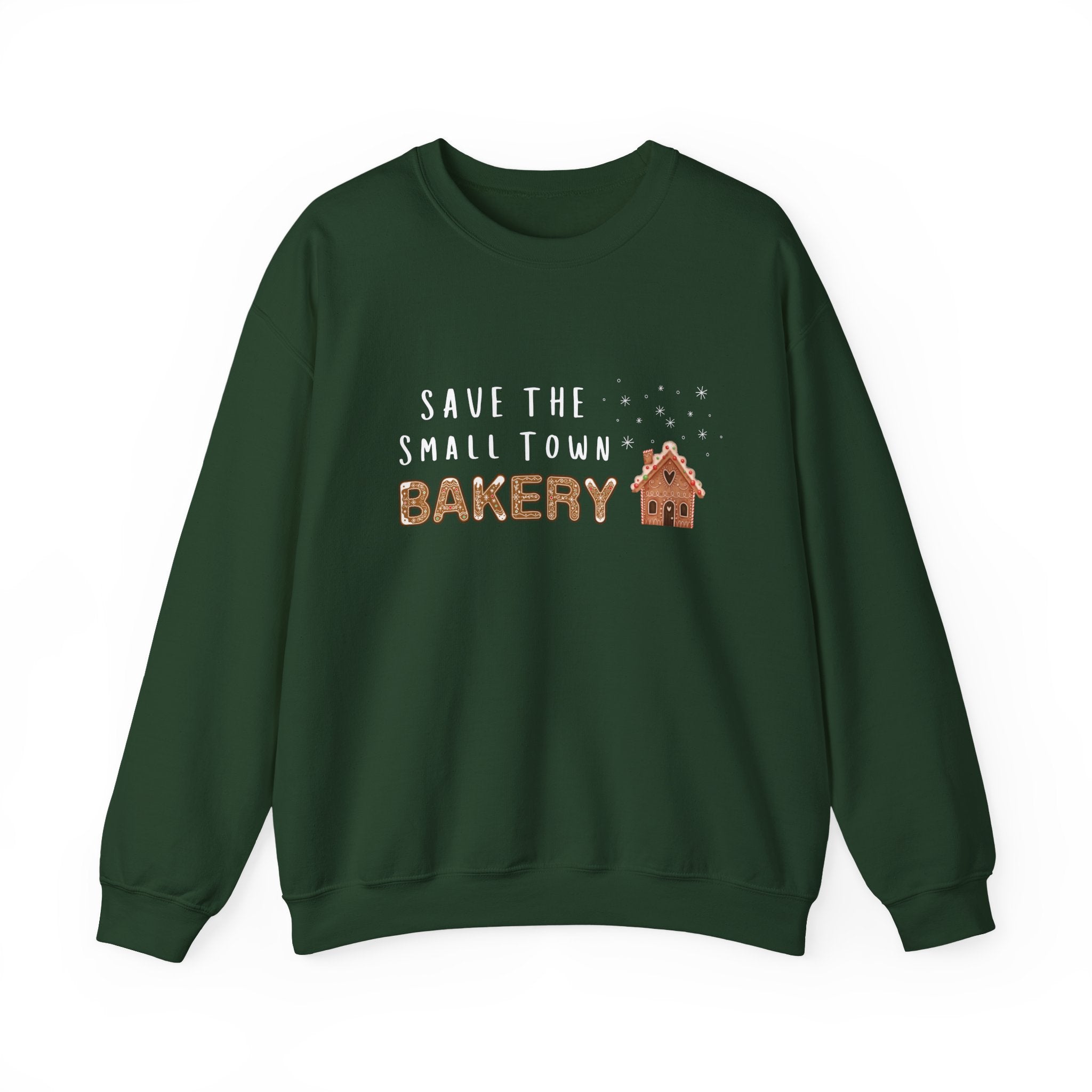 Save the Small Town Bakery Sweatshirt, Christmas Movie Watching Shirt, Holiday Party Crewneck, Adult Holiday Movies Sweatshirt, Cozy