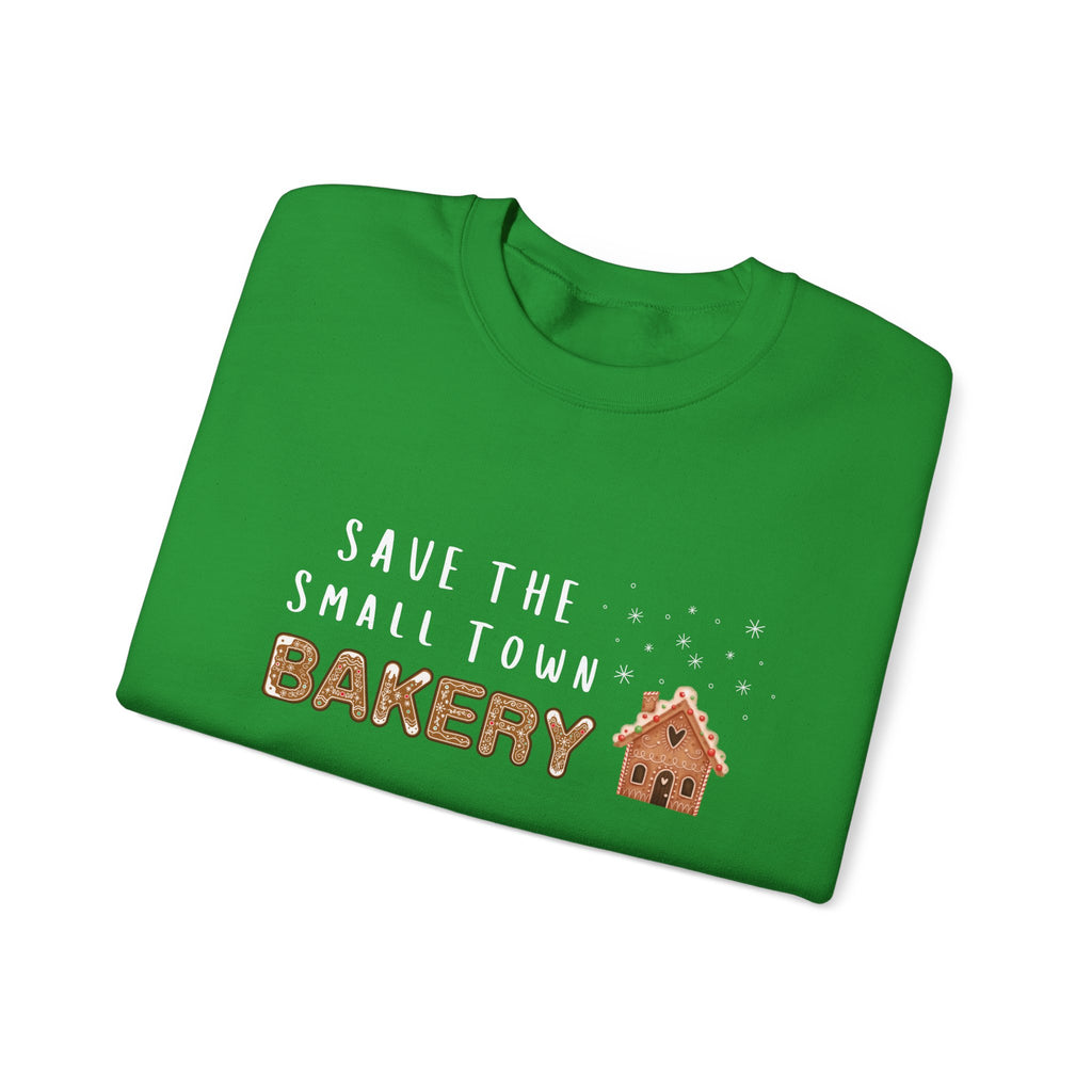 Save the Small Town Bakery Sweatshirt, Christmas Movie Watching Shirt, Holiday Party Crewneck, Adult Holiday Movies Sweatshirt, Cozy