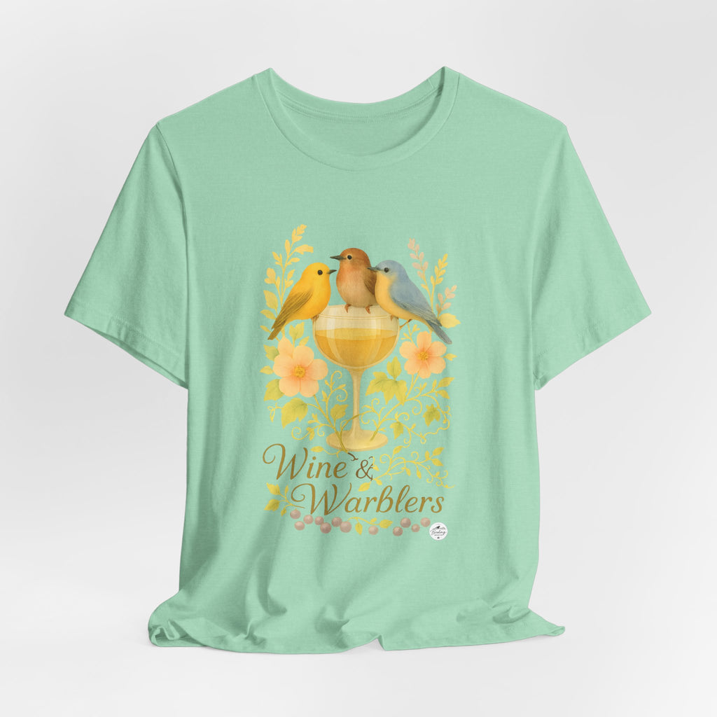 Wine & Warblers | Watercolor Bird Tee