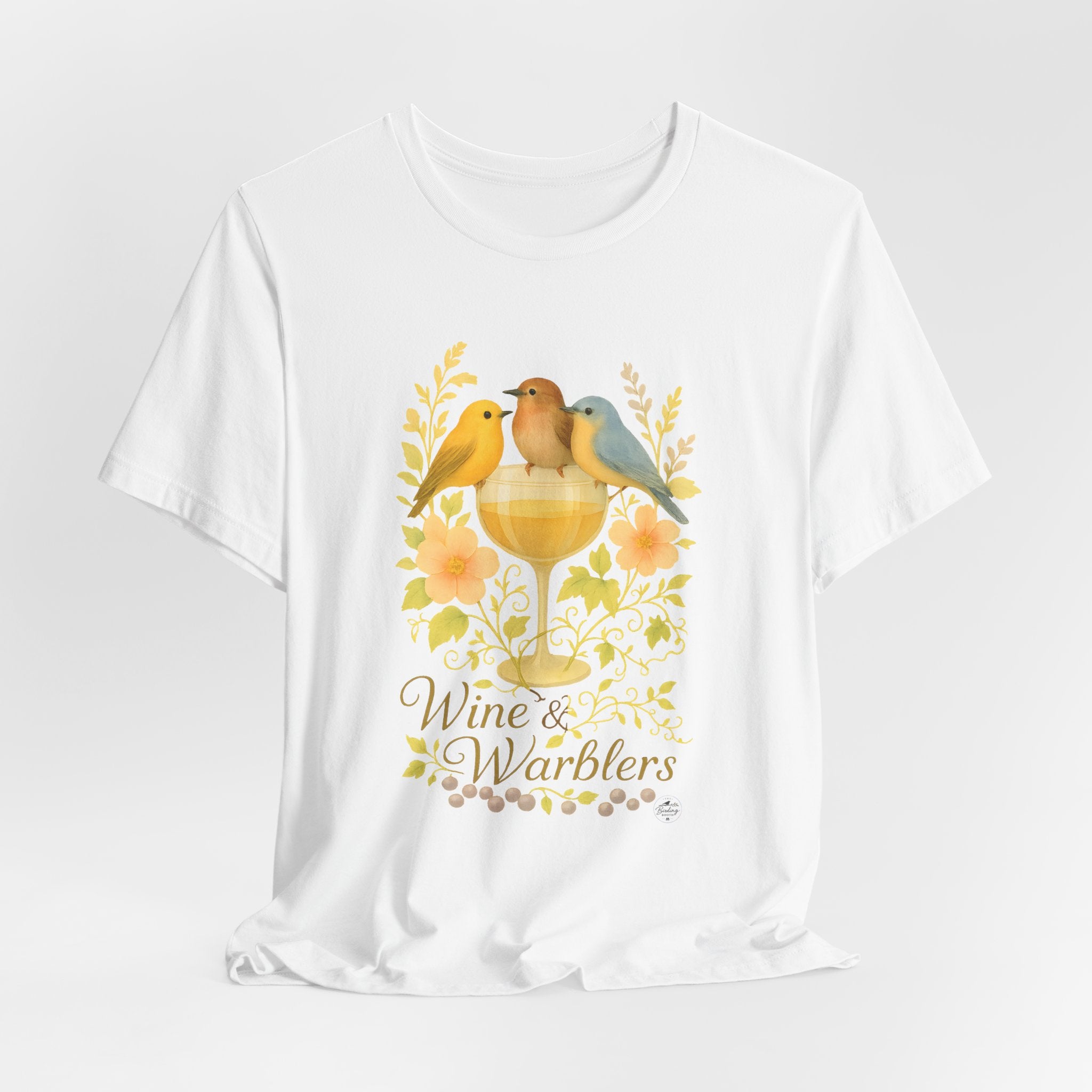 Wine & Warblers | Watercolor Bird Tee