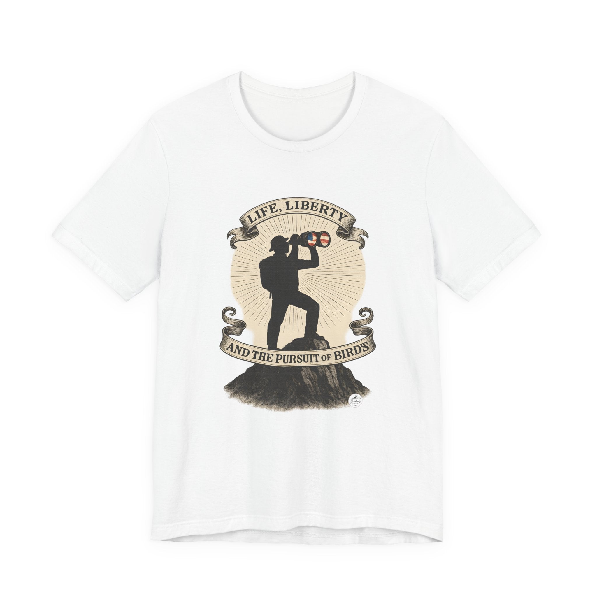 Life, Liberty & the Pursuit of Birds — Emblem Tee, product photo 2