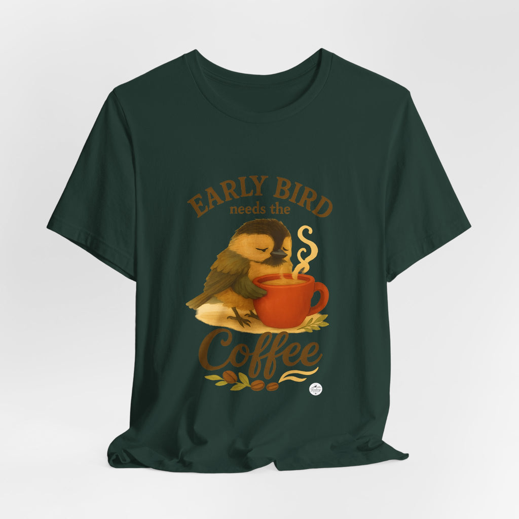 Early Bird Needs the Coffee | Cozy Bird Tee