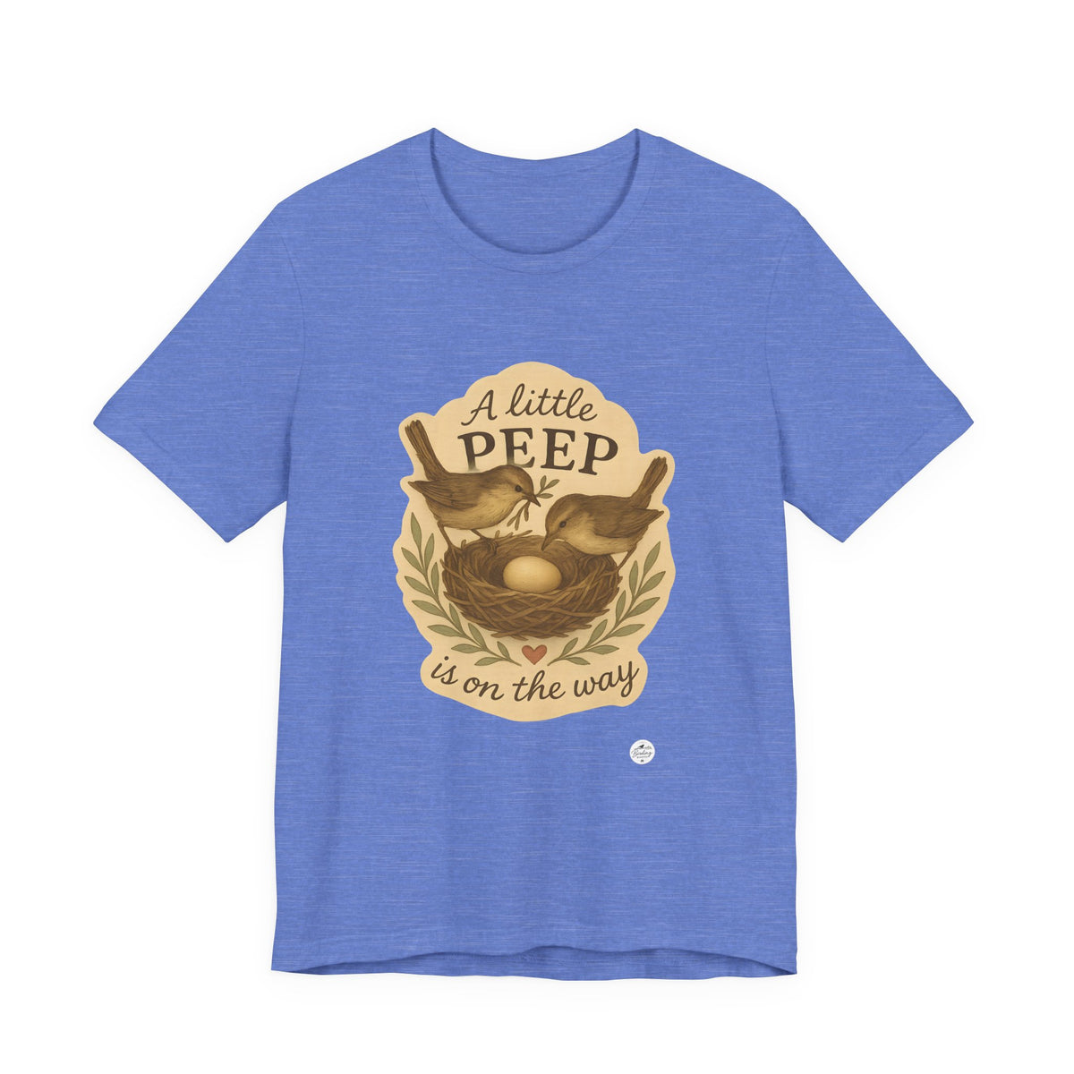 A Little Peep Is On the Way | Bird Baby Announcement Tee