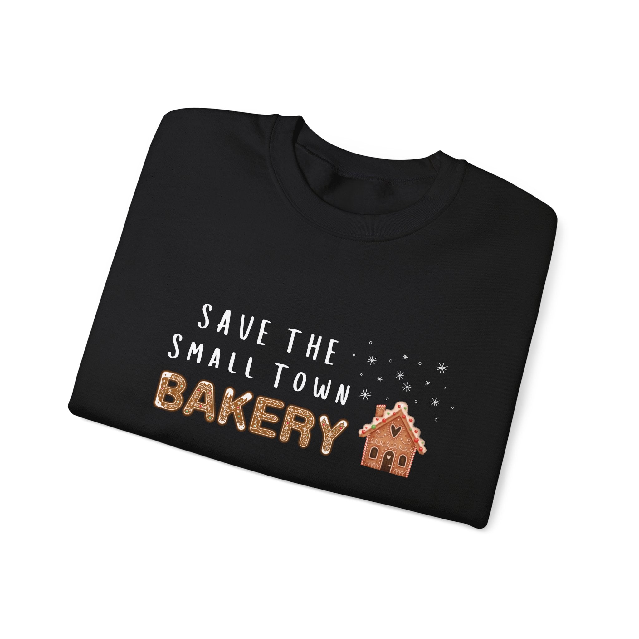 Save the Small Town Bakery Sweatshirt, Christmas Movie Watching Shirt, Holiday Party Crewneck, Adult Holiday Movies Sweatshirt, Cozy