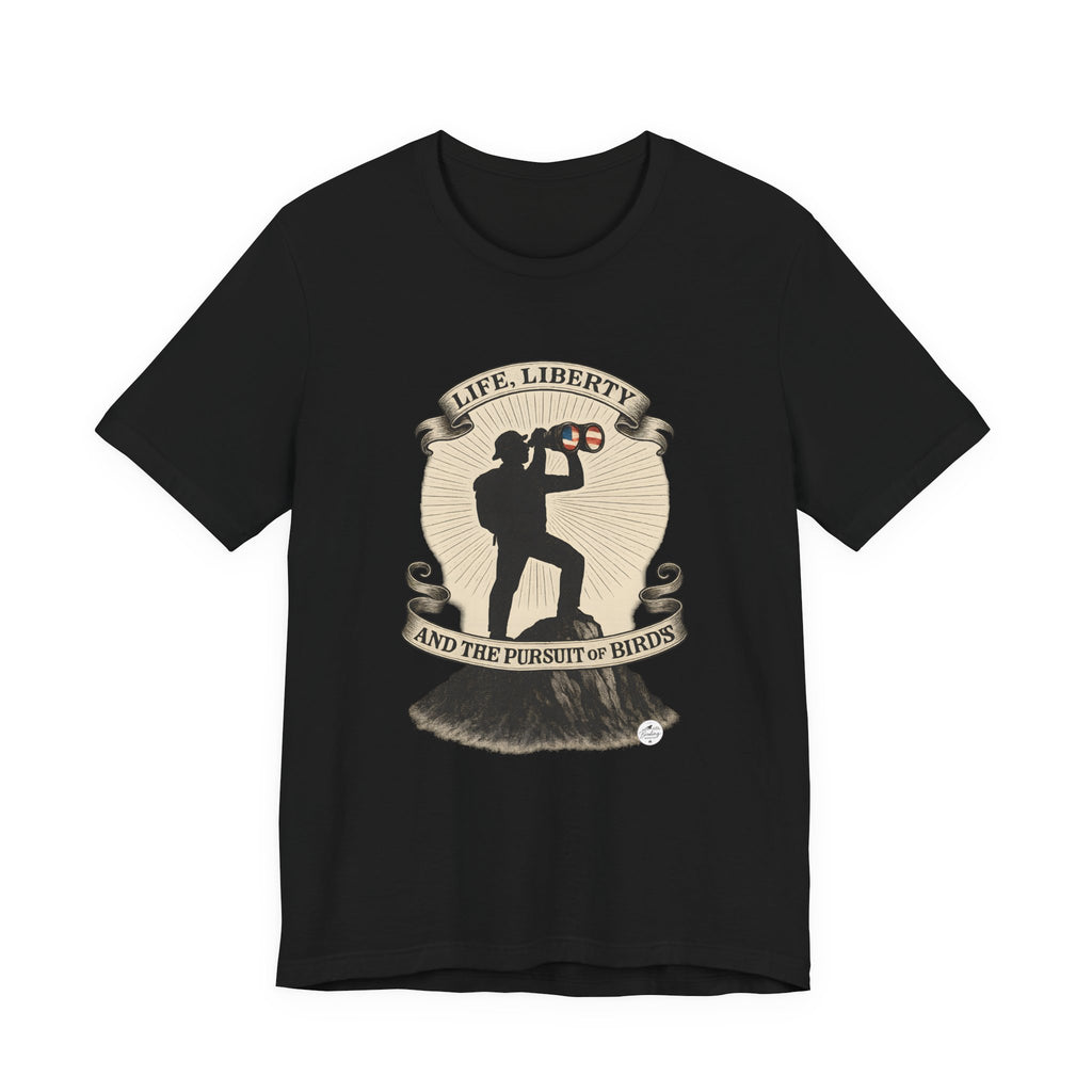 Life, Liberty & the Pursuit of Birds | Emblem Tee
