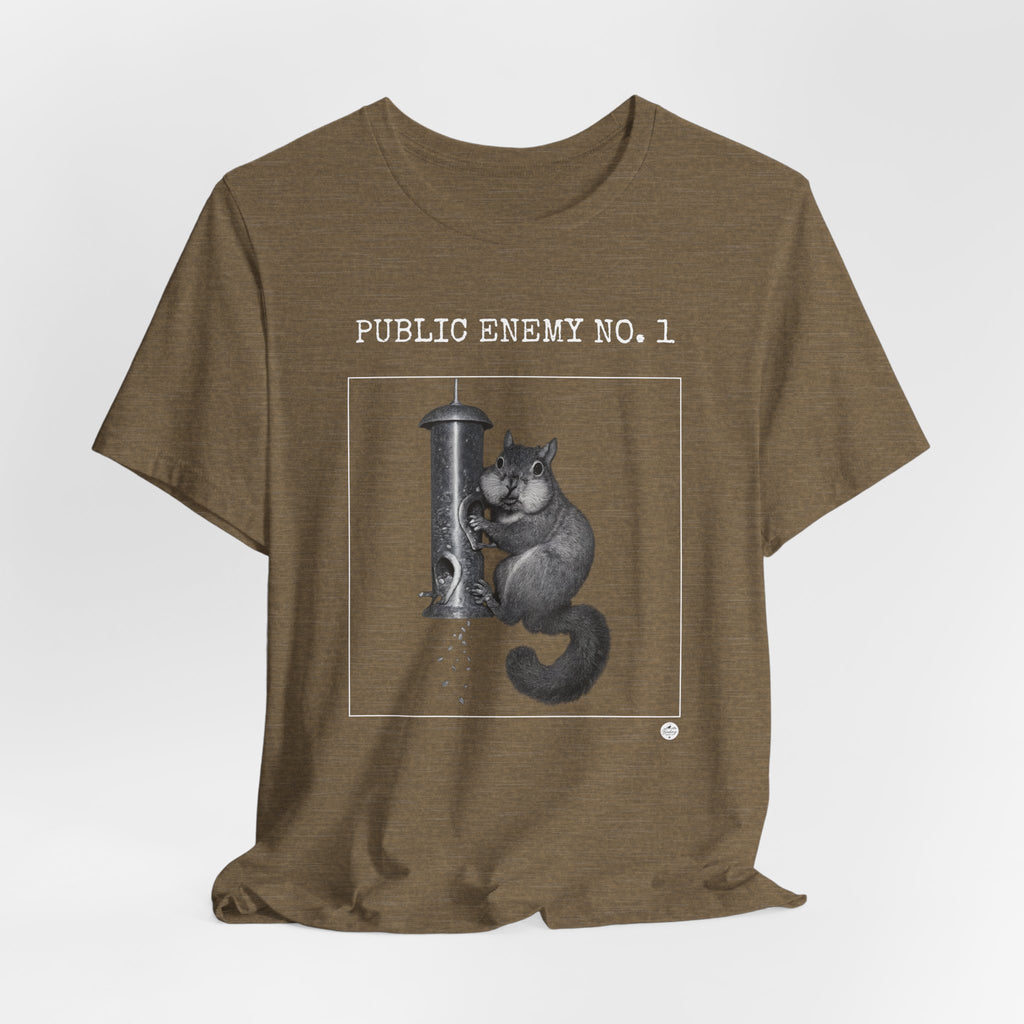 Feeder Enemy No. 1 | Squirrel Wanted Poster Tee