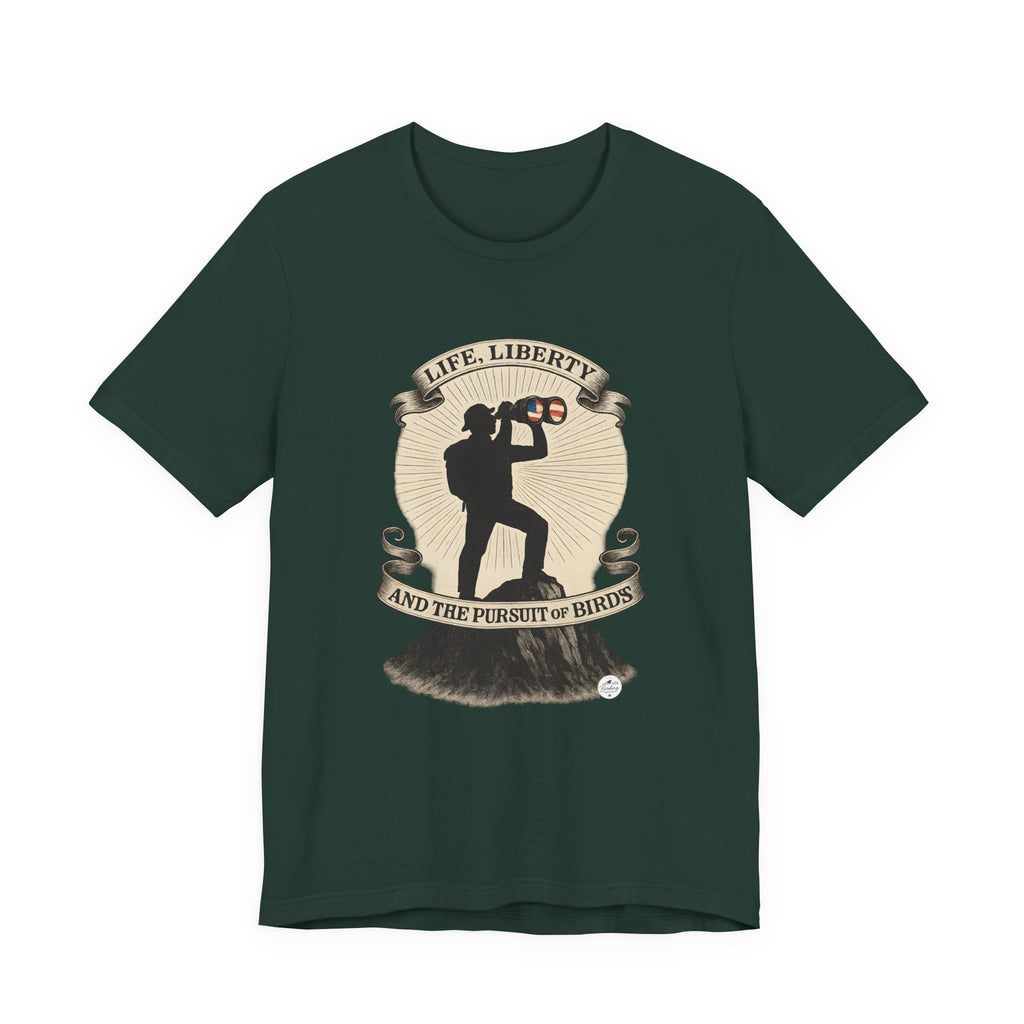 Life, Liberty & the Pursuit of Birds | Emblem Tee