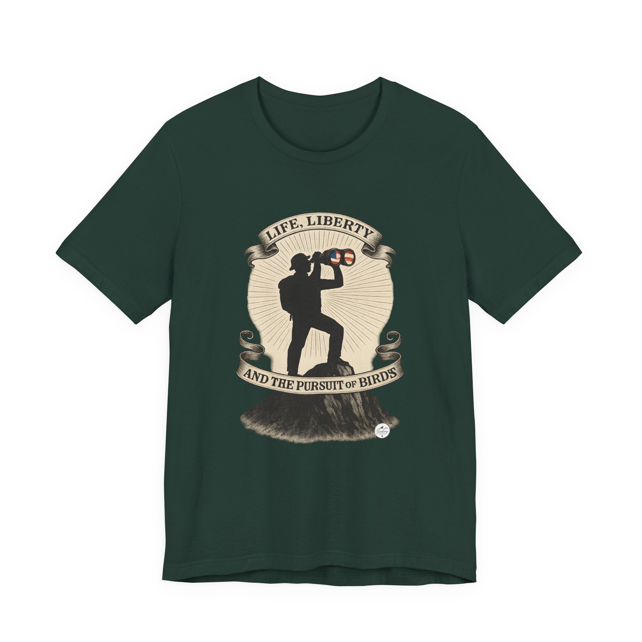 Life, Liberty & the Pursuit of Birds — Emblem Tee, product photo 3