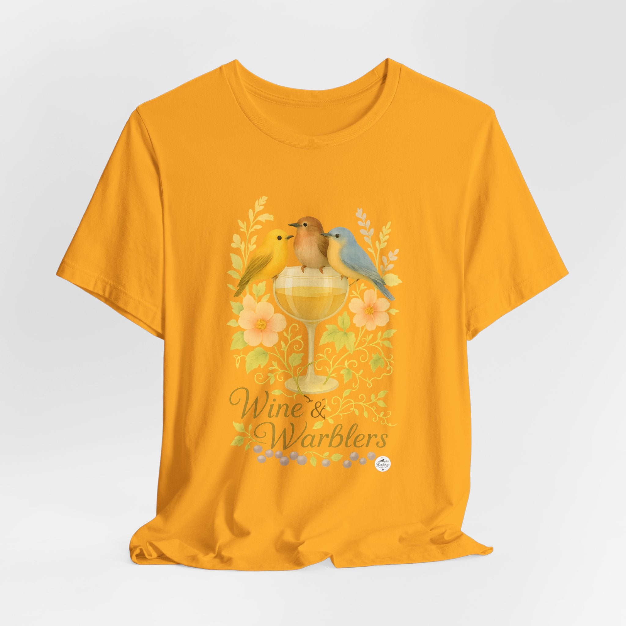 Wine & Warblers | Watercolor Bird Tee