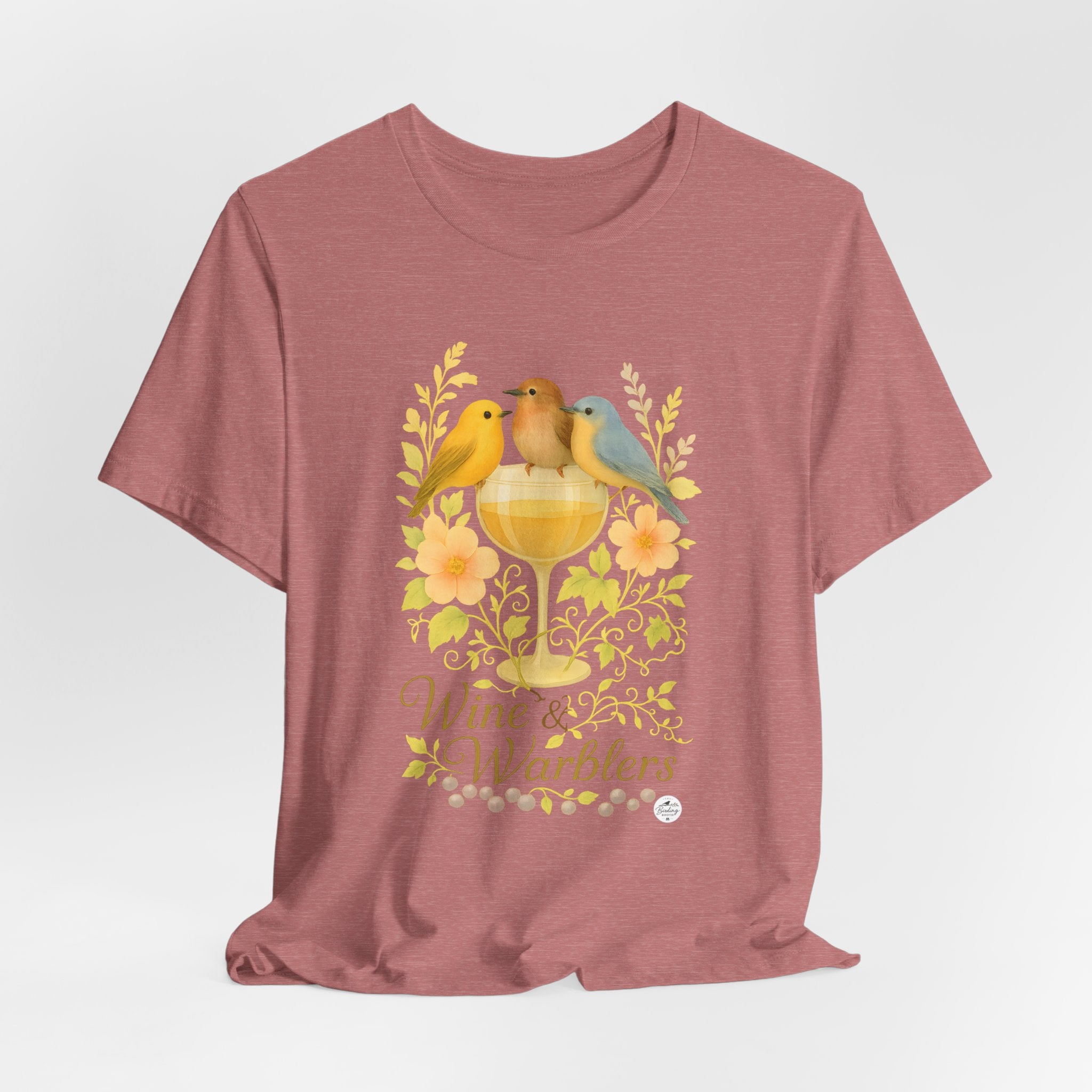 Wine & Warblers | Watercolor Bird Tee