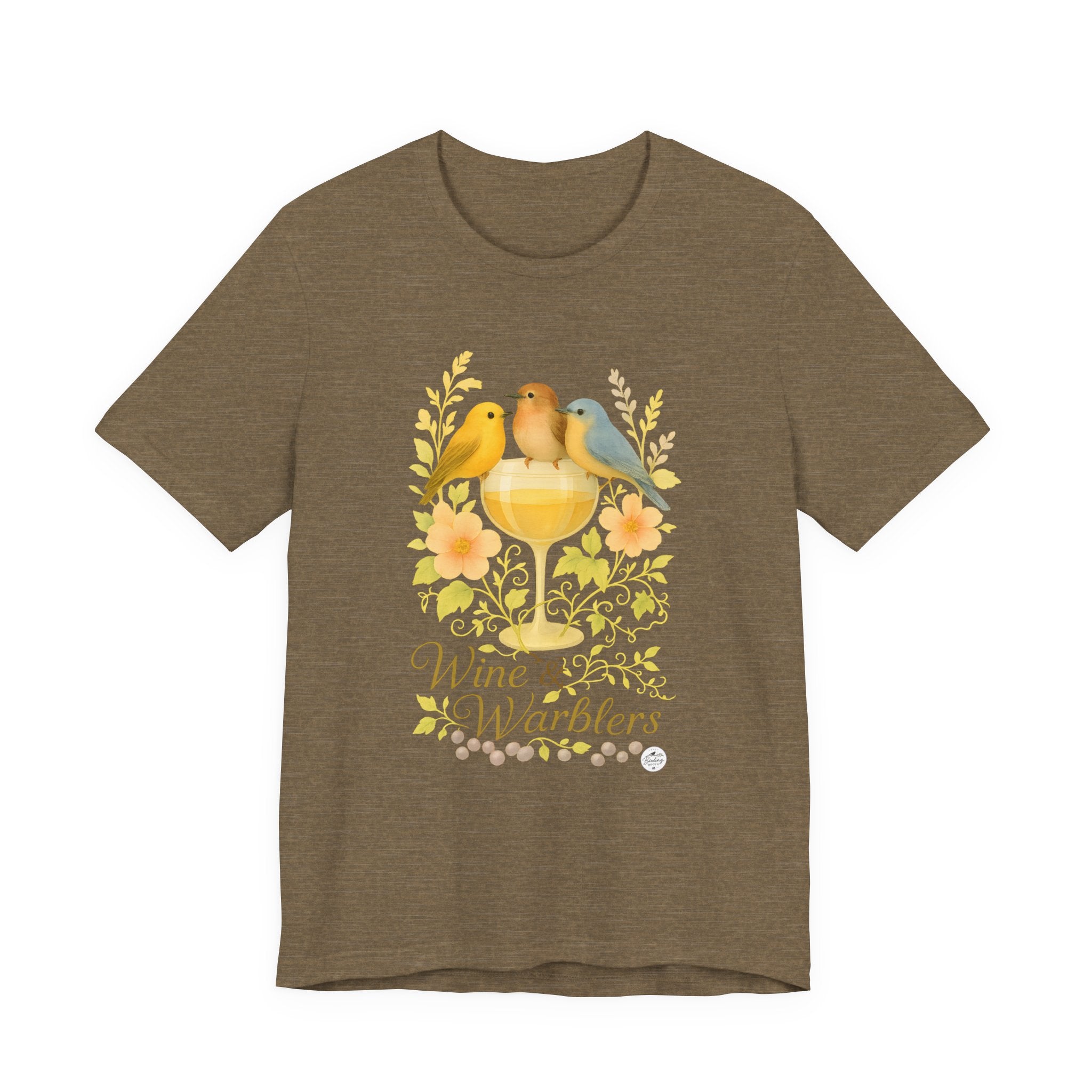 Wine & Warblers | Watercolor Bird Tee