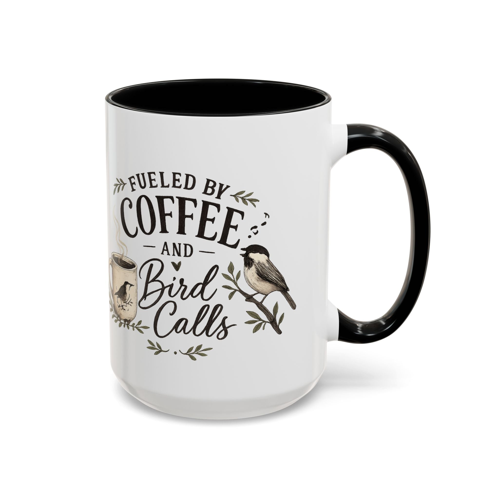 Fueled by Coffee & Bird Calls Accent Mug