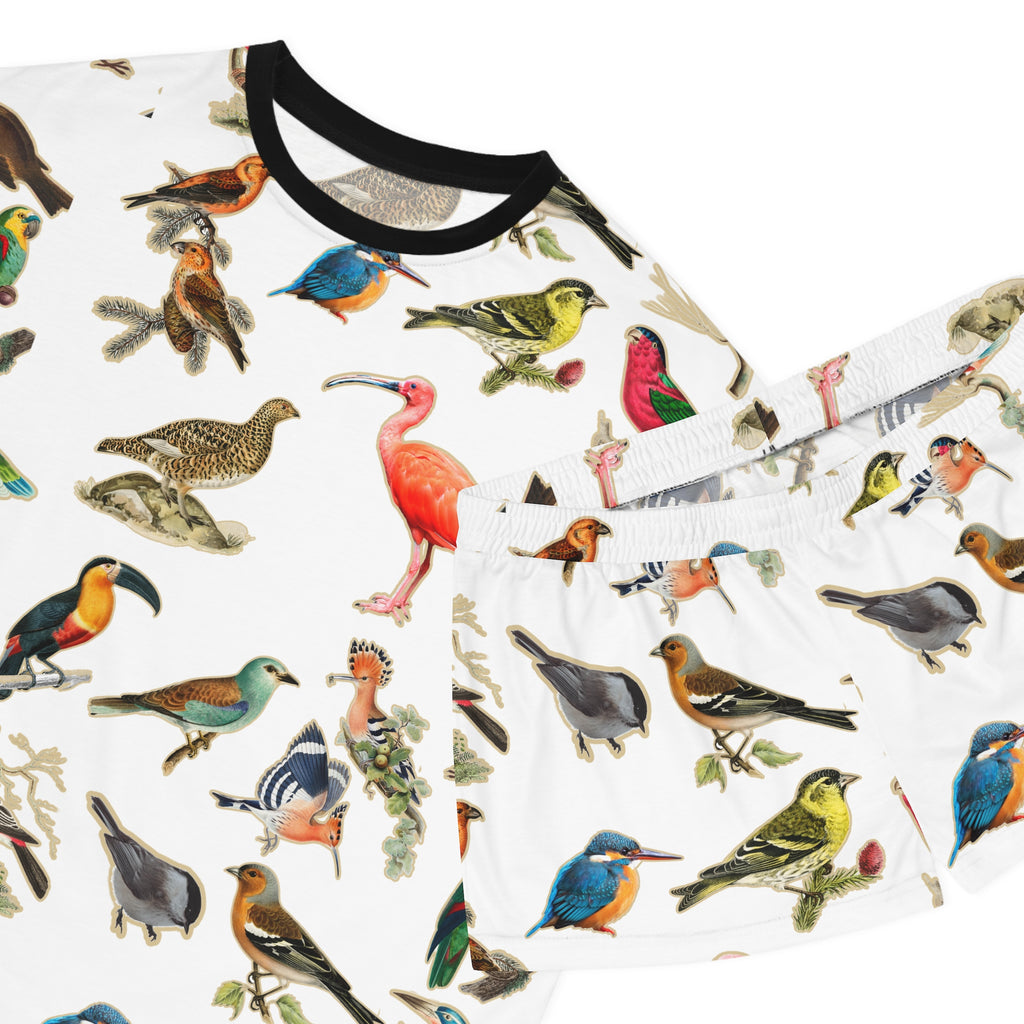 Women's Bird-Print Pajama Set