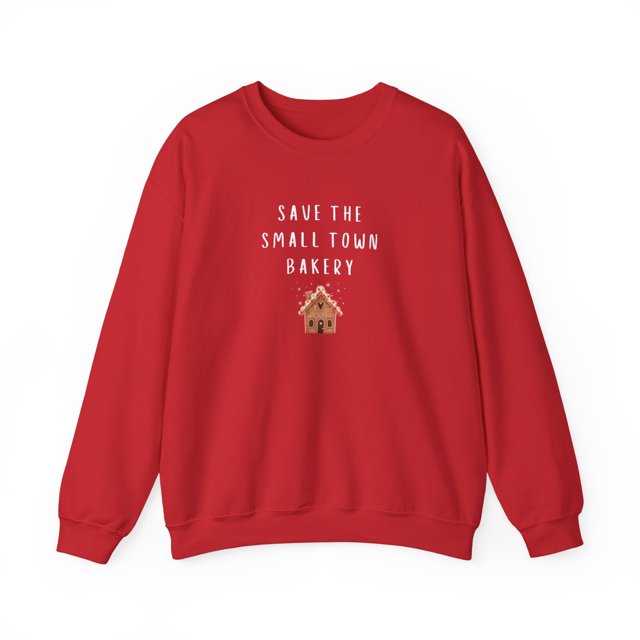 Save the Small Town Bakery Sweatshirt, Christmas Movie Watching Shirt, Holiday Party Crewneck, Adult Holiday Movies Sweatshirt, Cozy