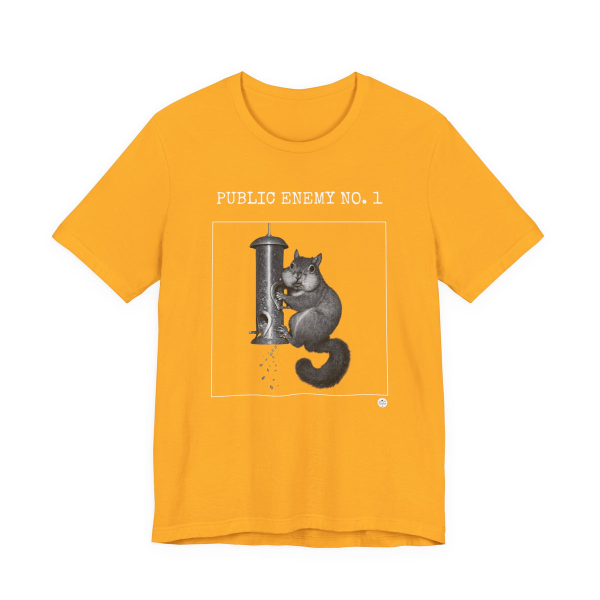 Feeder Enemy No. 1 — Squirrel Wanted Poster Tee, product photo 3