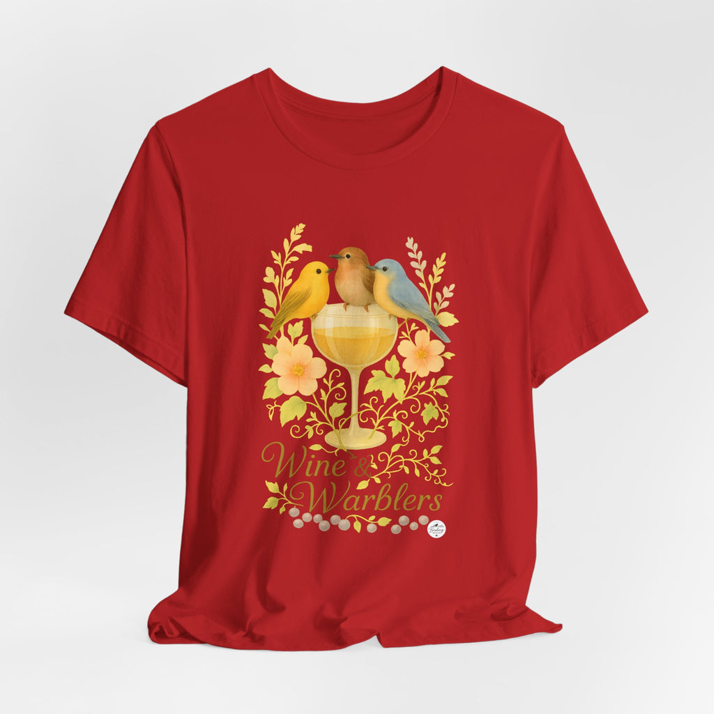 Wine & Warblers | Watercolor Bird Tee